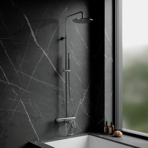 Y Aufputz-Badewannensystem mit Thermostat Chrom poliert(CR)