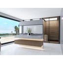  60x120cm  Bianco River 7mm