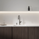 Vita Küchenarmatur mit ausziehbarem Auslauf Graphit gebürstet (GR)