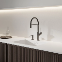 Vita Küchenarmatur mit ausziehbarem Auslauf Graphit gebürstet (GR)