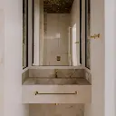 Siphon Dekorativer Waschtisch Siphon  Gold poliert (GL)