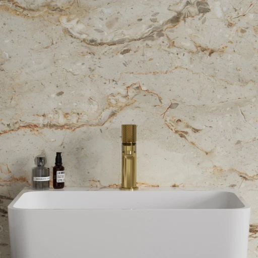Contour Waschtischarmatur Gold gebürstetet (GLB)