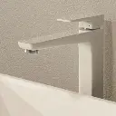 Parma Waschtischarmatur hoch Chrom / Weiß poliert (CRB)