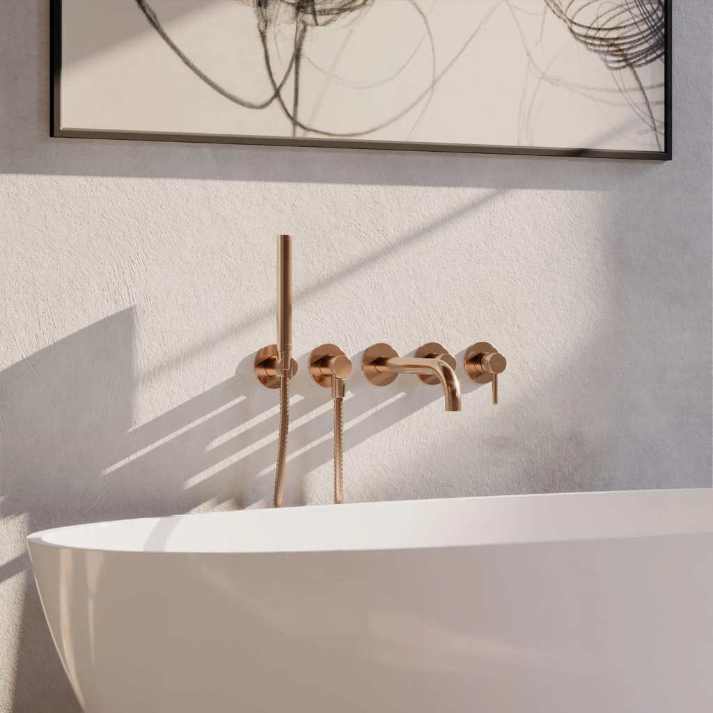 Y Unterputz-5-Loch-Badewannenarmatur mit langem Auslauf Y1237-1GLB