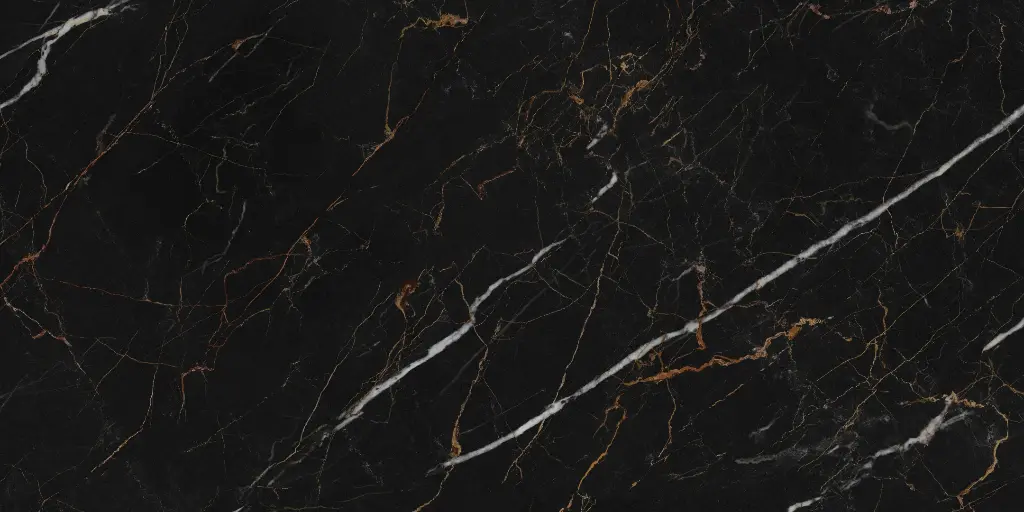 60x120cm Divina Marquinia Gold Black Hochglanz 9mm 