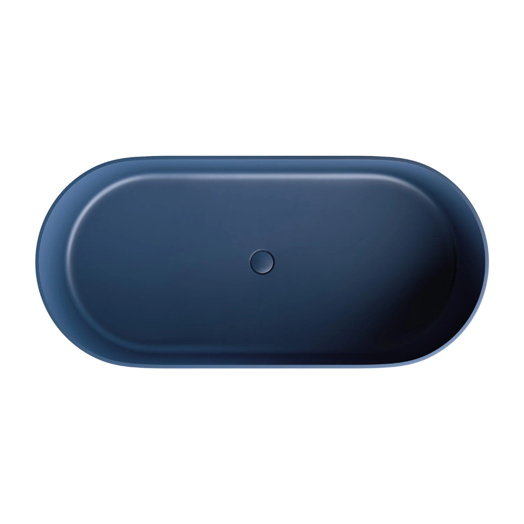 OVO M+ Freistehende Badewanne, 160 x 75 cm, Ash grey matt (AG) OVOWWMB