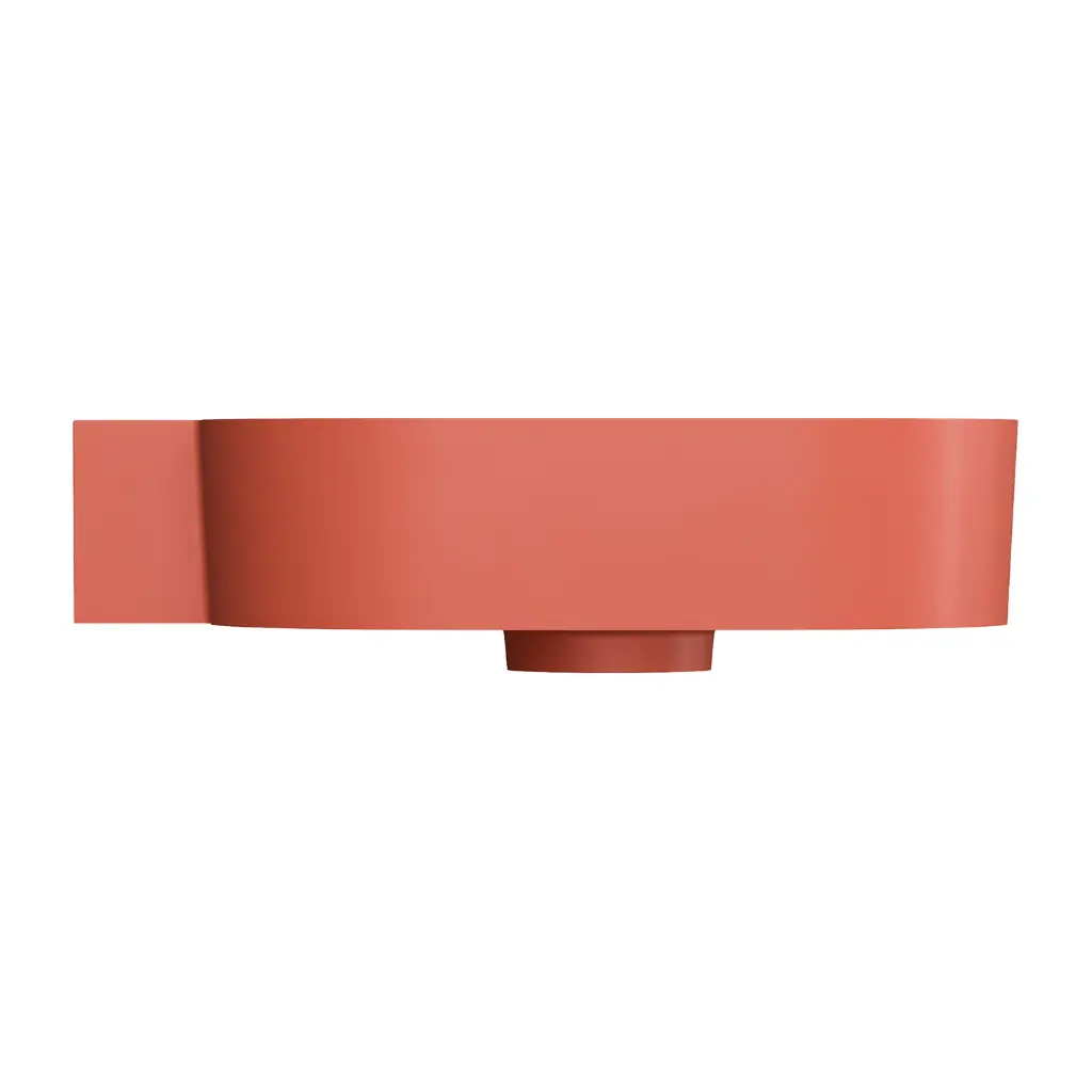 OVO M+ Aufsatz- und Wandwaschtisch - links,Terracotta matt (TE) 55 x 36 cm OVO555UWLTE
