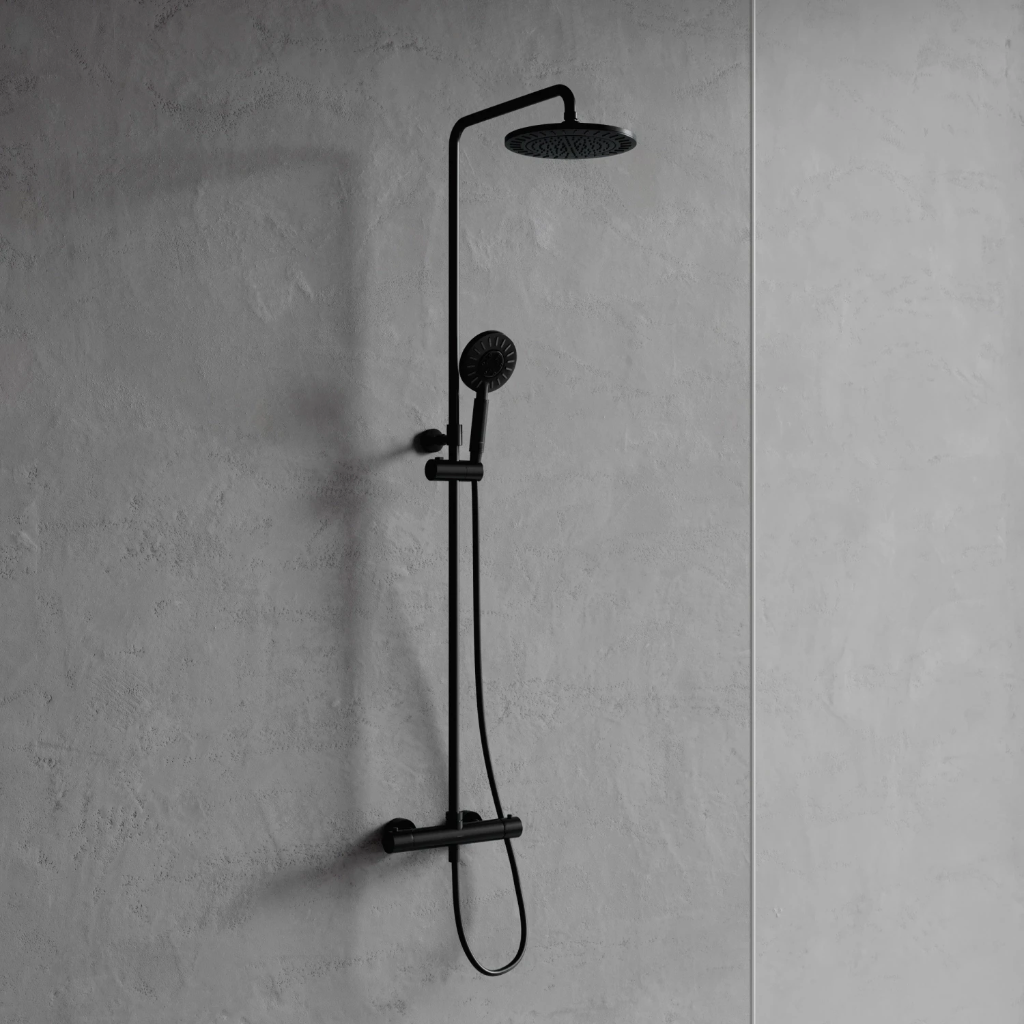 UNI Aufputz-Duschsystem mit Thermostat BLM Y1244NBL