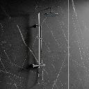 CONTOUR Aufputz-Duschsystem mit Thermostat Chrom poliert (CR) CT8044CR