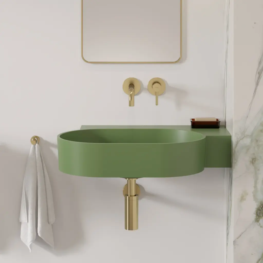 OVO M+ Aufsatz- und Wandwaschtisch - rechts,Terracotta matt (TE)64 x 44 cm OVO645UWPTE (Kopie)