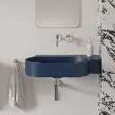 OVO M+ Aufsatz- und Wandwaschtisch - rechts,Midnight blue matt (MB)64 x 44 cm OVO645UWPMB