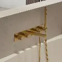 Contour Unterputz-5-Loch-Badewannenarmatur Gold gebürstetet (GLB)CT8037-1GLB