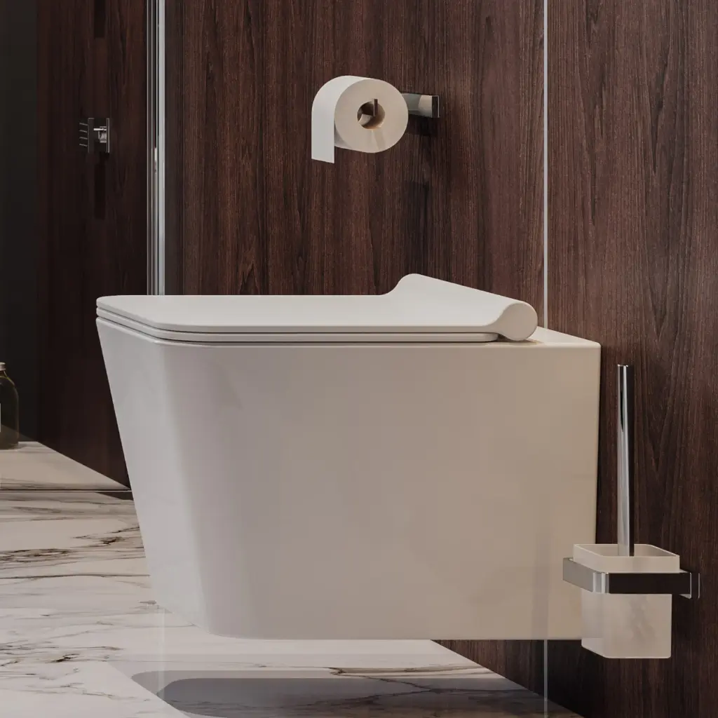 Lugano Hängend Toilettenbürste Chrom poliert (CR) LU30620CR