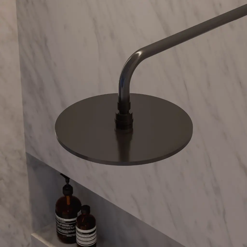 SLIMLINE Kopfbrause, ø25 cm Anthrazit gebürstet (AT)  WG125CAT
