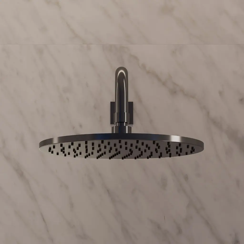 SLIMLINE Kopfbrause, ø25 cm Anthrazit gebürstet (AT)  WG125CAT