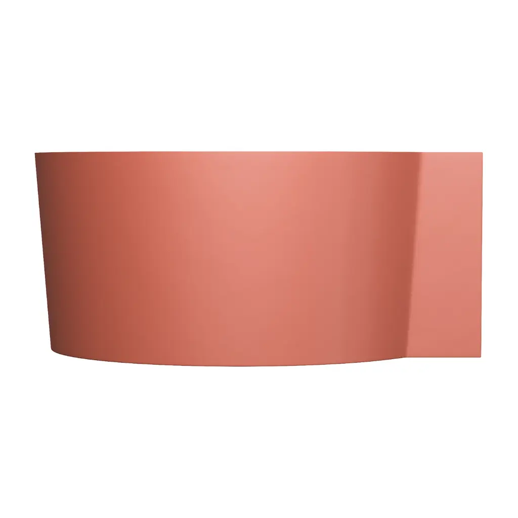 OVO M+  Runde Eckbadewanne, 120 x 120 cm Terracotta matt (TE) OVO120WNTE