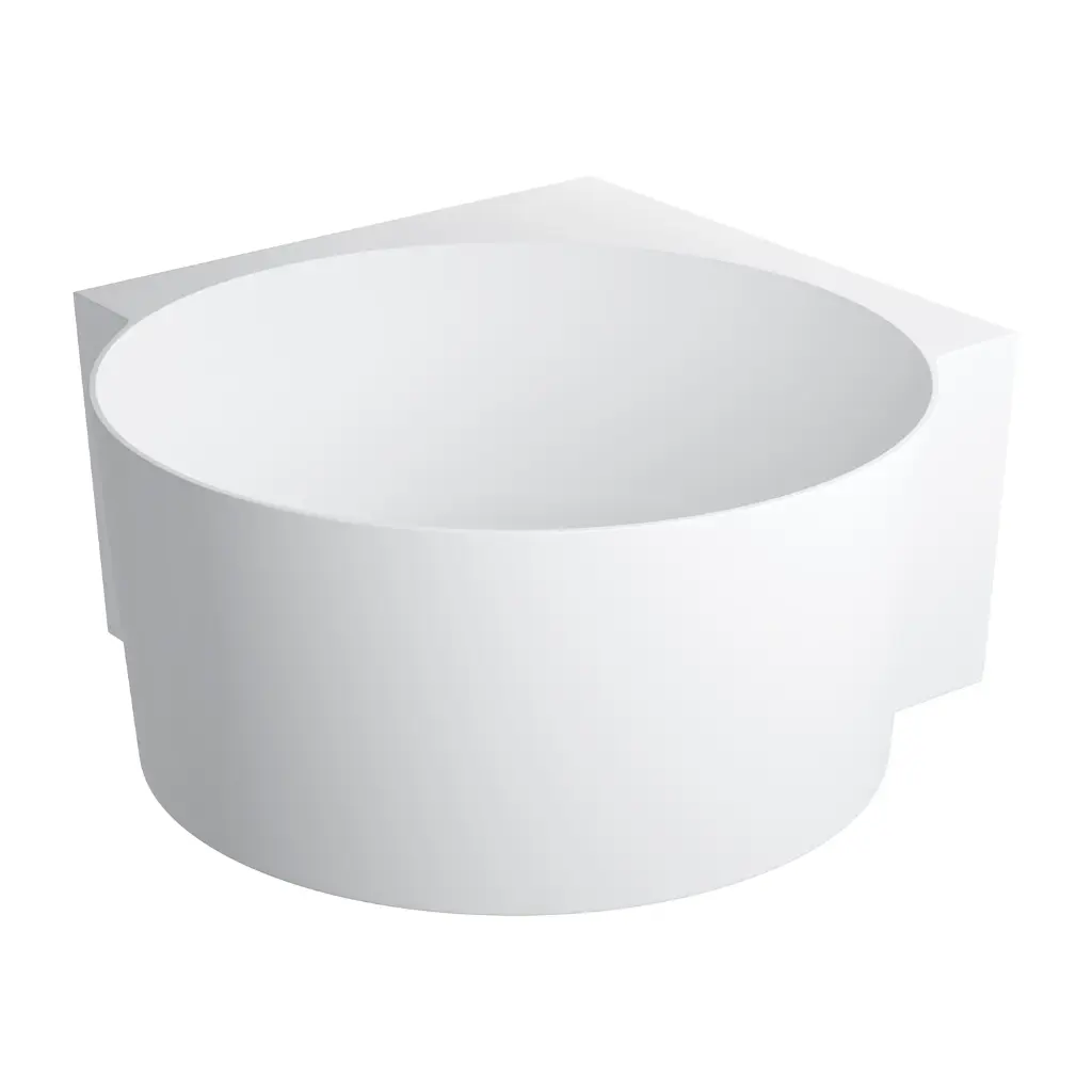 OVO M+  Runde Eckbadewanne, 120 x 120 cm Weiß matt (BM) OVO120WNBM