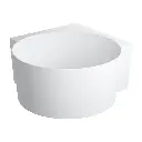 OVO M+  Runde Eckbadewanne, 120 x 120 cm Weiß matt (BM) OVO120WNBM