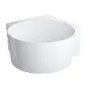 OVO M+  Runde Eckbadewanne, 120 x 120 cm Weiß glänzend (BP) OVO120WNBP