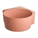 OVO M+  Runde Eckbadewanne, 120 x 120 cm Coral matt (CO) OVO120WNCO