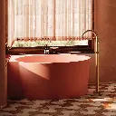 OVO M+  Runde Eckbadewanne, 120 x 120 cm Coral matt (CO) OVO120WNCO