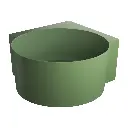 OVO M+  Runde Eckbadewanne, 120 x 120 cm Olive matt (OL) OVO120WNOL