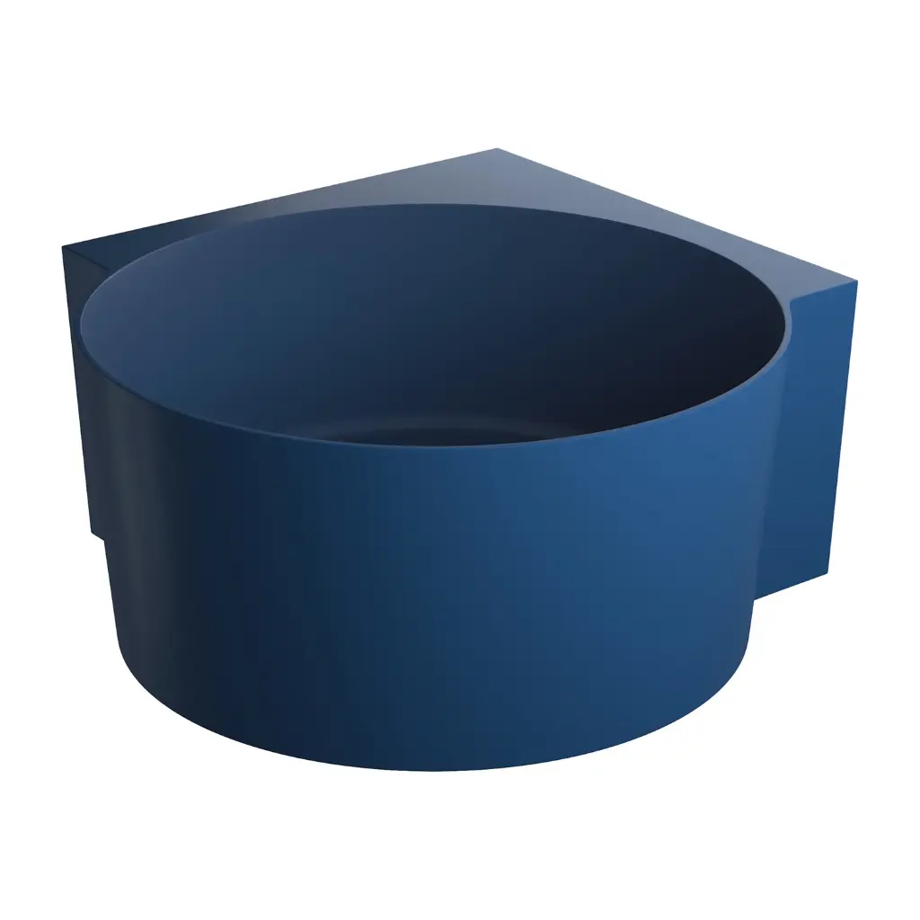 OVO M+  Runde Eckbadewanne, 120 x 120 cm Midnight blue matt (MB) OVO120WNMB