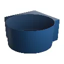 OVO M+  Runde Eckbadewanne, 120 x 120 cm Midnight blue matt (MB) OVO120WNMB