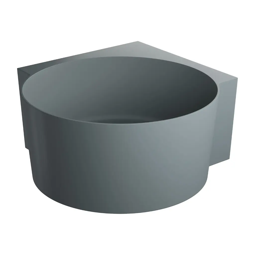 OVO M+  Runde Eckbadewanne, 120 x 120 cm Ash grey matt (AG) OVO120WNAG