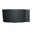 OVO M+  Runde Eckbadewanne, 120 x 120 cm Black lava matt (BLV) OVO120WNBLV