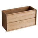 Möbelstück „Tablero Marino COOL“, 80 x 45 x 54 cm, 2 hängende Schubladen, Farbe: Mud CL.080.MUD
