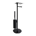 MODERN PROJECT  |  Ständer für Papier- und Toilettenbürste mit Ablage Schwarz matt (BLM) MP60820BL 