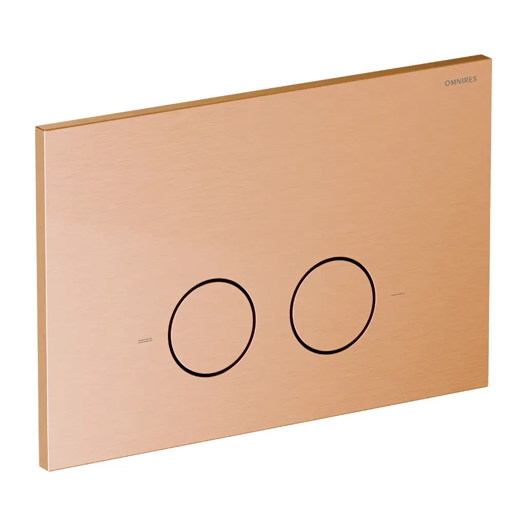 STRONGFRAME Vorwandelement mit ECO-Spülung für Wand-WC + STEEL-R45 WC-Betätigungsplatte aus Edelstahl STFWCECO1R45-RCPB