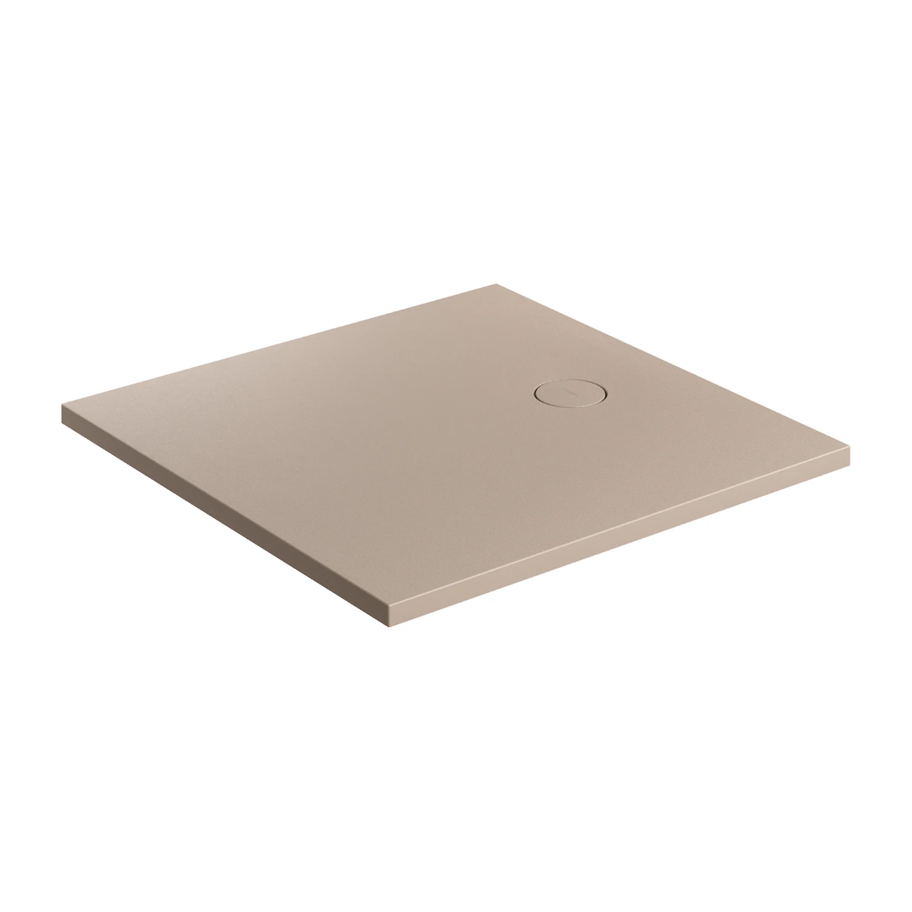 AQUAROCK M+ Rutschfeste Duschwanne aus Verbundwerkstoff, 80 x 80 cm dune beige matt (DB) AQUAROCK80-KDB