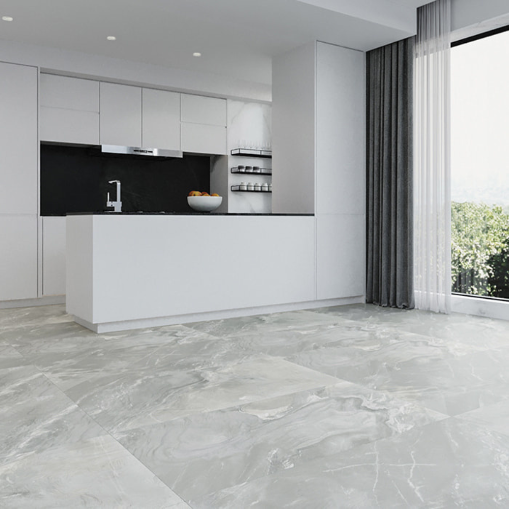  60x120cm Gluck Stone Grey  Matt  9mm