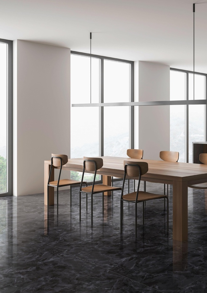 60x120cm Onyx Black Hochglanz 9mm