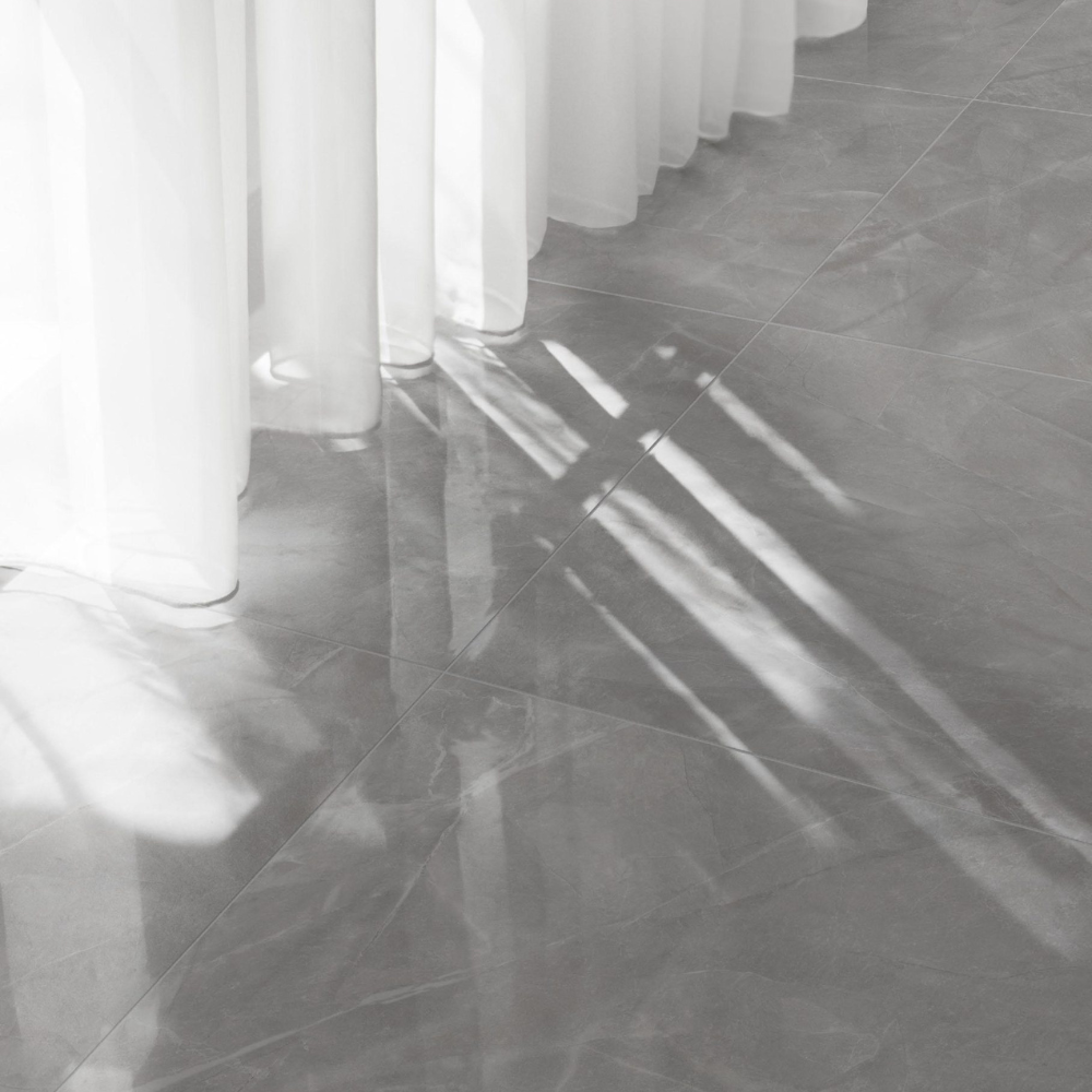 120x120cm Silver Hochglanz 9mm