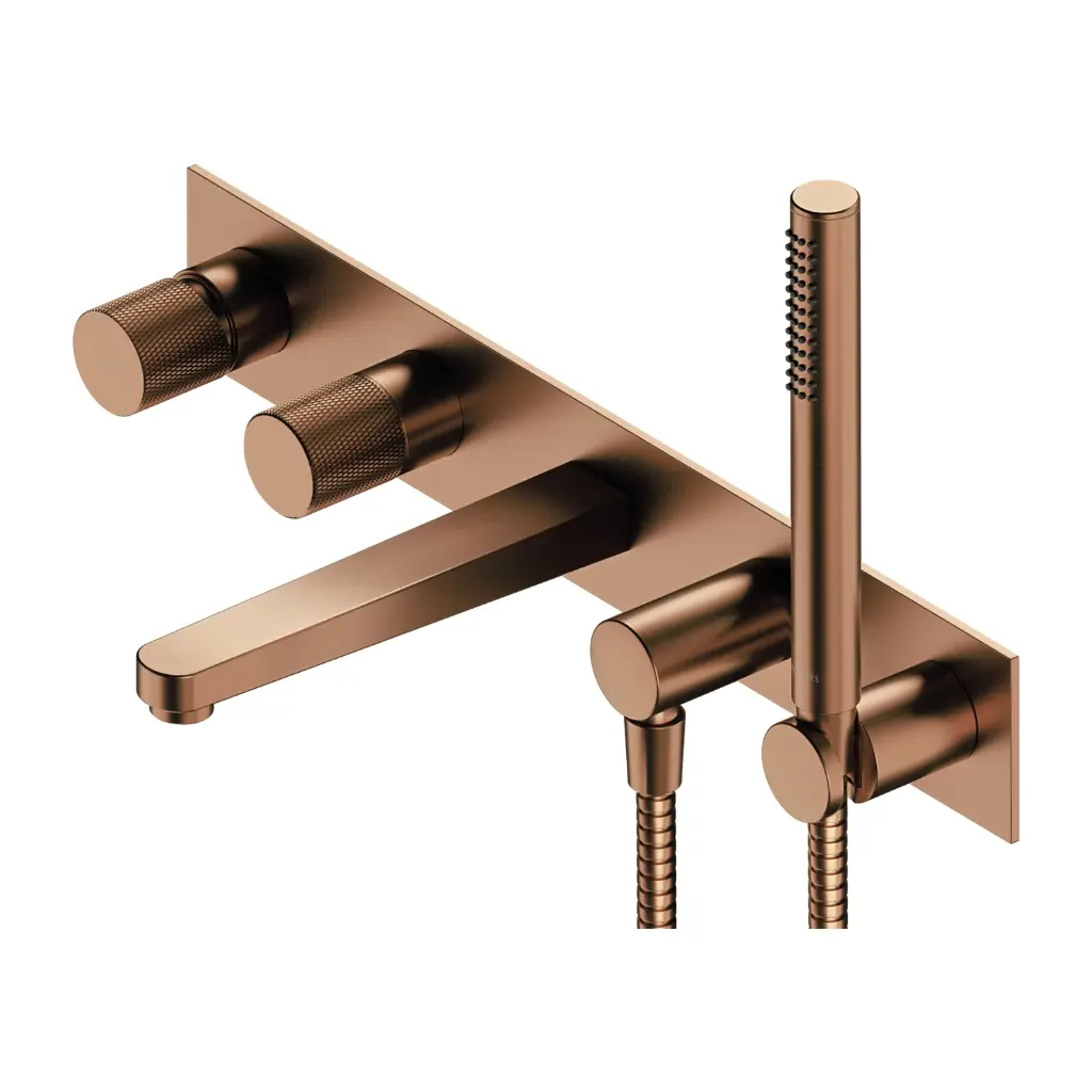 Contour Unterputz-5-Loch-Badewannenarmatur Kupfer gebürstetet (CPB) CT8037-1CPB