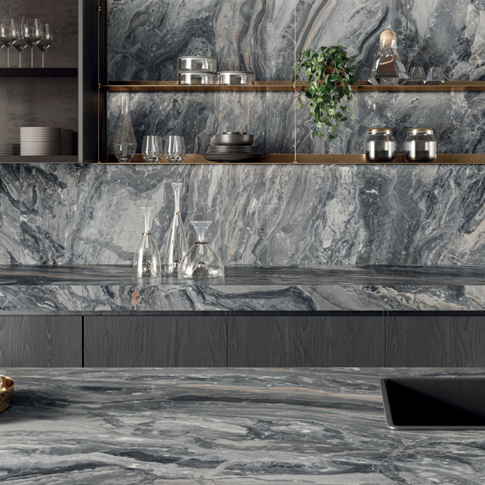 120x120cm Orobico Blend Hochglanz 9mm