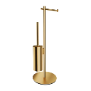 Modern Project Ständer für Papier- und Toilettenbürste  Gold gebürstetet (GLB) MP60810GLB