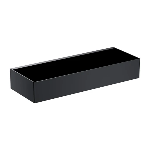 Uni Duschkorb,  30 x 5 x 11 cm Schwarz matt (BLM)  UN10335BL