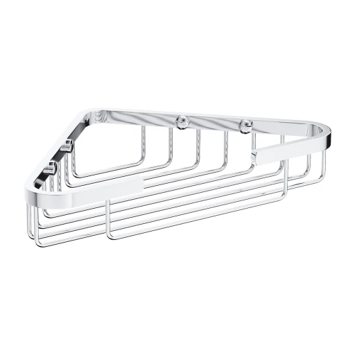 Uni Duschkorb Eck, 18 x 18 x 4 cm Chrom glänzend (CR)