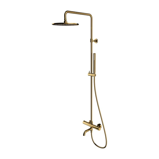 Y Aufputz-Badewannensystem mit Thermostat Gold poliert (GL) Y1234ALGL