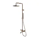 Y Aufputz-Badewannensystem mit Thermostat  Kupfer poliert (CP)  Y1234CP