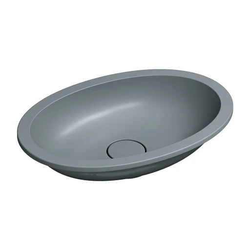 Shell M+  Unterbauwaschtisch 48 x 31 cm Ash grey matt (AG) SHELL480UPAG
