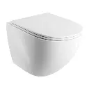 Ottawa Comfort Wand-WC SILENT POWER™ mit WC-Sitz mit Absenkautomatik,54 x 37 cm Weiß glänzend (BP) OTTAWACSPMWBP