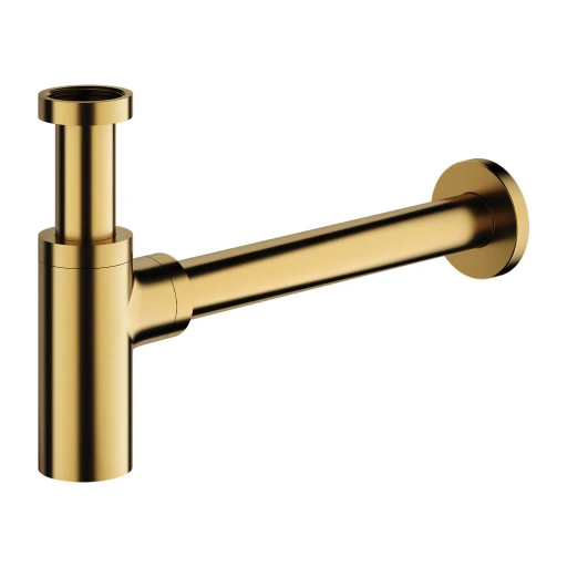 Siphon Dekorativer Waschtisch Siphon Gold gebürstetet (GLB)