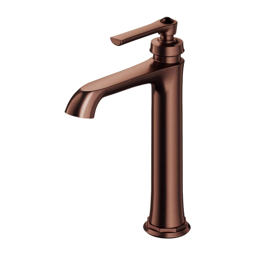 Armance Waschtischarmatur hoch, 26 cm Antikes Kupfer gebürstet (ORB) AM5212ORB
