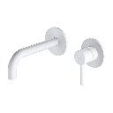 Y Unterputz Waschtischarmatur mit langem Auslauf Weiß Matt WM Y1215HLWM