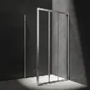 Bronx Rechteck-Duschkabine mit Schiebetür, 110 x 90 cm Chrom poliert / klarglas (CRTR) BR1191CRTR